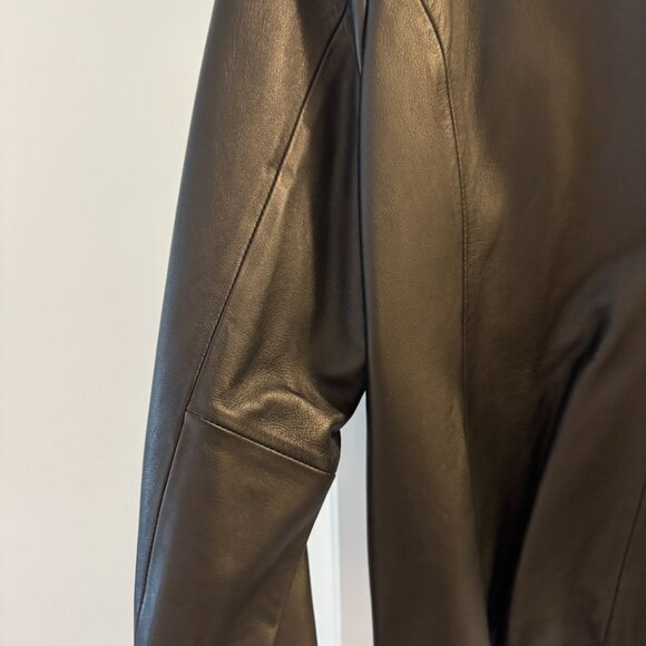 vintage leather blazer jacket size medium - Picture 7 of 11